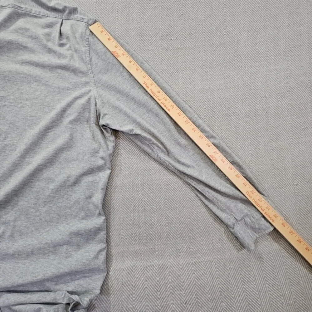 Polo Ralph Lauren Shirt Men's XXL Gray Button Up‎ Jersey Knit Collard Old Money